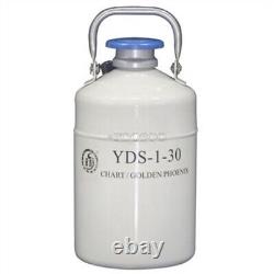 1 L Liquid Nitrogen Container Cryogenic LN2 Tank Dewar With Strap YDS-1-30 aa