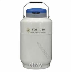 10 L Liquid Nitrogen Container Cryogenic LN2 Tank Dewar With Strap 80 Mm Mout ic