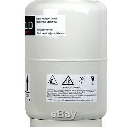 10 L Liquid Nitrogen Container Tank LN2 Storage Dewar 6 Pcs Pails U. S. Solid