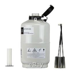 10 L Liquid Nitrogen Tank Cryogenic Dewar Container Tank Semen Tank U. S. Solid