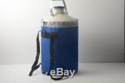 10 L Liquid Nitrogen Tank Cryogenic LN2 Container Dewar with Straps