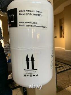 10 L Liquid Nitrogen Tank Cryogenic LN2 Container Dewar with Straps