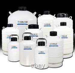 10 L Liquid Nitrogen Tank Cryogenic LN2 Container Dewar with Straps\