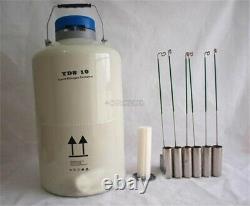 10 L Liquid Nitrogen Tank Cryogenic LN2 Dewar Storage Container New nf