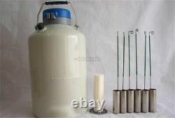 10 L Liquid Nitrogen Tank Cryogenic LN2 Dewar Storage Container New nf