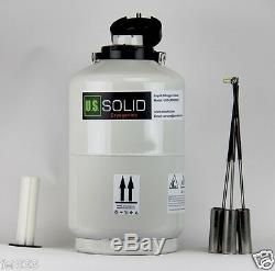 10 L Liquid Nitrogen Tank LN2 Dewar + 0.5 L Sprayer + 35cm 13.8 Cryogenic Glove