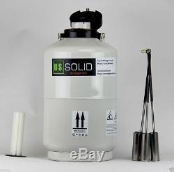 10 L Liquid Nitrogen Tank LN2 Dewar + 0.5 L Sprayer + 35cm 13.8 Cryogenic Glove