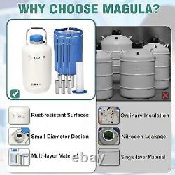 10L Liquid Nitrogen Container Cryogenic Container (LN2) Aluminum Alloy Liquid Ni