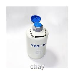 10L Liquid Nitrogen Container, Liquid Nitrogen Tank Dewar Cryogenic Container