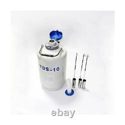 10L Liquid Nitrogen Container, Liquid Nitrogen Tank Dewar Cryogenic Container