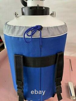 10L Liquid Nitrogen Cryogenic Dewar Container Tank Semen Tank LN2 Storage