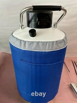 10L Liquid Nitrogen Cryogenic Dewar Container Tank Semen Tank LN2 Storage