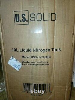 10L Liquid Nitrogen Cryogenic Dewar Container Tank Semen Tank LN2 Storage