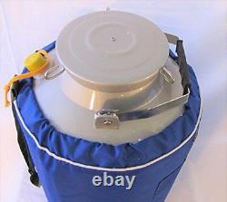 10L Liquid Nitrogen LN2 Storage Tank Container Cryo Dewar Wide Mouth 5 Neck New