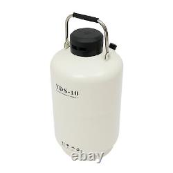 10L Liquid Nitrogen Tank Container LN2 Cryogenic Dewar Tank 2.64gal Biomedical