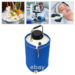 10L Liquid Nitrogen Tank Cryogenic Dewar Container Semen Tank Biomedical 2.64gal