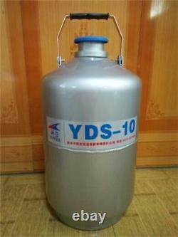 10L Liquid Nitrogen Tank Cryogenic LN2 Dewar Tank Container YDS-10