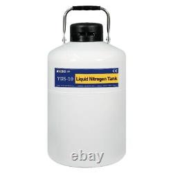 10L portable liquid nitrogen tank cryogenic container storage dewar