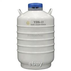 15 L Liquid Nitrogen Container Cryogenic LN2 Tank Dewar YDS-15 uv