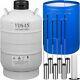 15l Liquid Nitrogen Tank Cryogenic Container Ln2 Dewar+6pcs Pails+lock Cover