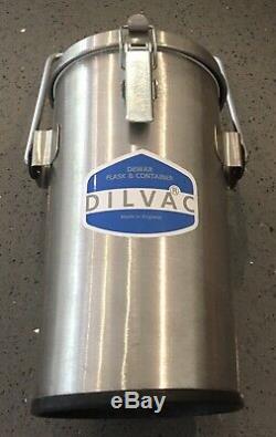 1L DILVAC Dewar Flask and container. Liquid nitrogen storage. Superb condition