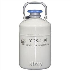 1L Liquid Nitrogen Container Cryogenic LN2 Tank Dewar With Strap YDS-1-30lk #A