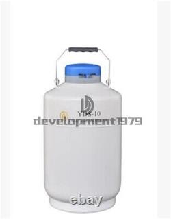 1pcs New YDS-10 10L Cryogenic Liquid Nitrogen Container LN2 Tank Dewar Straps