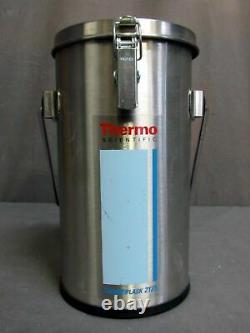 2.01L THERMO 2123 THERMOFLASK Benchtop Liquid Nitrogen LN2 Dewar Container