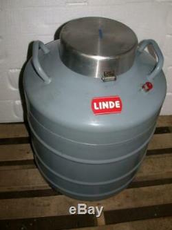 #2 Linde Super 30 Dewar Liquid Nitrogen tank vessel with 10 canister cryogenic