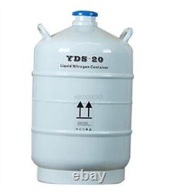 20 L Liquid Nitrogen Tank Cryogenic LN2 Container Dewar With Straps New oi