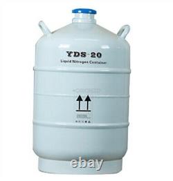 20 L Liquid Nitrogen Tank Cryogenic LN2 Container Dewar With Straps New wh