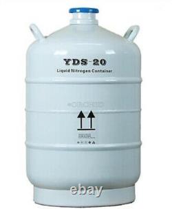 20L Liquid Nitrogen Tank Cryogenic LN2 Container Dewar With Straps With Cover ow