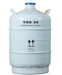 20L Liquid Nitrogen Tank Cryogenic LN2 Container Dewar With Straps With Cover yl