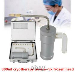 300ml Liquid Nitrogen Storage System Device Dewar Tank+9x Frozen Head