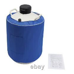 30L Liquid Nitrogen Container LN2 Storage Tank Cryo Dewar withCanisters Strap