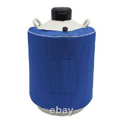 30L Liquid Nitrogen Container LN2 Storage Tank Cryo Dewar withCanisters Strap