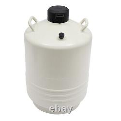 30L Liquid Nitrogen Container LN2 Storage Tank Cryo Dewar withCanisters Strap