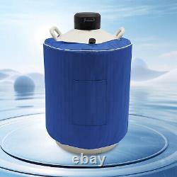 30L Liquid Nitrogen Container LN2 Storage Tank Cryo Dewar withCanisters Strap