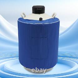 30L Liquid Nitrogen Container LN2 Storage Tank Cryo Dewar withCanisters Strap