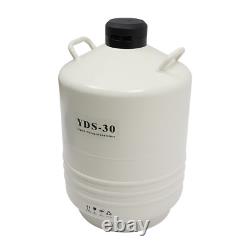 30L Liquid Nitrogen Tank Cryogenic Dewar Container Semen Tank Biomedical 7.93gal