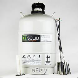 30L Liquid Nitrogen Tank LN2 Dewar Cryogenic Container