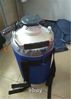 35L Liquid Cryogenic LN2 Tank Nitrogen Container Dewar With Strap pc