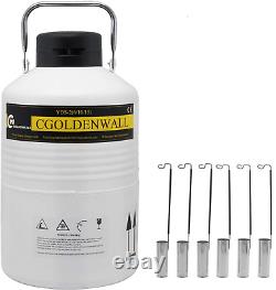 3L Liquid Nitrogen Container Cryogenic Container LN2 Tank Aluminum Alloy Dewar L