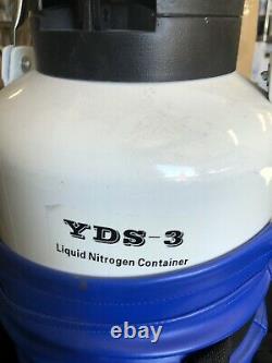 3L Liquid Nitrogen Containers Tanks 3Liter LN2 Dewar Tank Flask