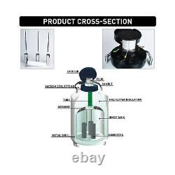 3L Liquid Nitrogen Dewar, Cryogenic Nitrogen Container Tank with 3 Canisters