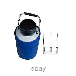 3L Liquid Nitrogen Dewar, Cryogenic Nitrogen Container Tank with 3 Canisters