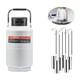 3l Liquid Nitrogen Tank Aluminum Alloy Ln2 Dewar Container With 6 Canisters Fo