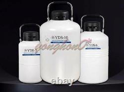 3L YDS-3 Liquid Nitrogen Tank Cryogenic LN2 Container Dewar with Straps 3Pcs Pails