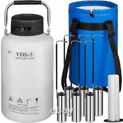 3l Liquid Nitrogen Container Ln2 Tank Dewar Light Weight Cryogenic Vaccines