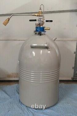 50 Liter Liquid Nitrogen Dewar with Withdrawal Head LN2 Tank Cryo WARRANTY